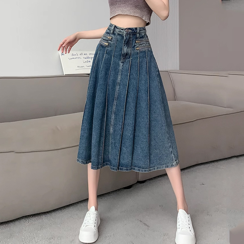 ★2025SS新作★LUV IS TRUE★IM DENIM PLEATS SKIRT PANTS ☆2025SS新作☆LUV IS TRUE☆IM DENIM PLEATS SKIRT PANTS (LUV