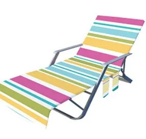 Fashion Casual Stripe Geometric Patterns Printed Microfiber Beach Towels