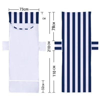 Fashion Casual Stripe Geometric Patterns Printed Microfiber Beach Towels