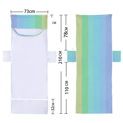 Fashion Casual Stripe Geometric Patterns Printed Microfiber Beach Towels