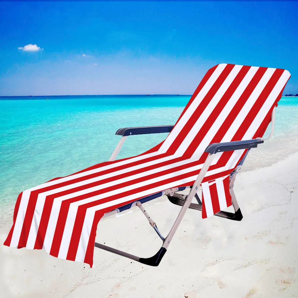 Fashion Casual Stripe Geometric Patterns Printed Microfiber Beach Towels