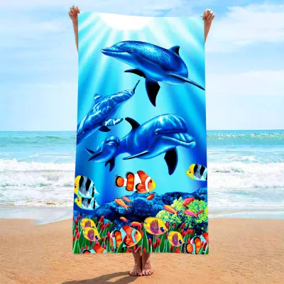 Fashion Casual Printed Quick-Drying Beach Towel for Women