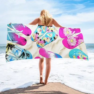Fashion Casual Printed Quick-Drying Beach Towel for Women