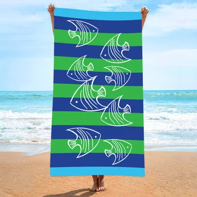 Fashion Casual Printed Quick-Drying Beach Towel for Women
