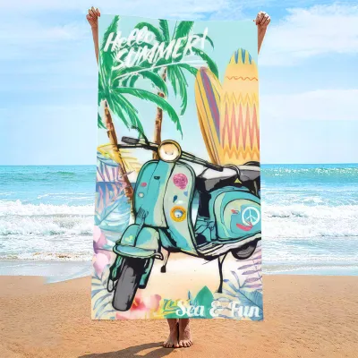 Fashion Casual Printed Quick-Drying Beach Towel for Women