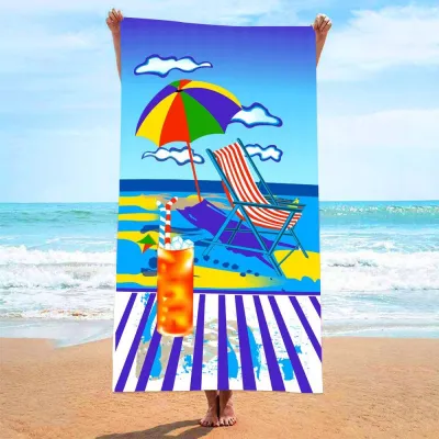 Fashion Casual Printed Quick-Drying Beach Towel for Women