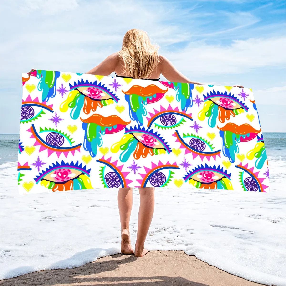 Fashion Casual Printed Quick-Drying Beach Towel for Women