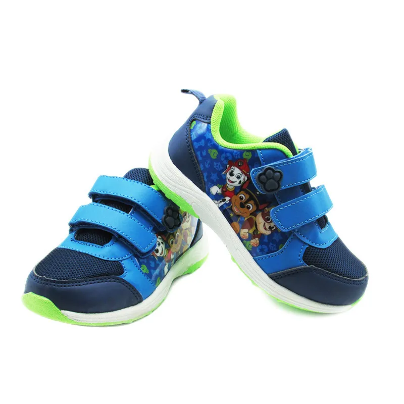 Boys Fashion Casual Cartoon Breathable PU Mesh Velcro Sneaker