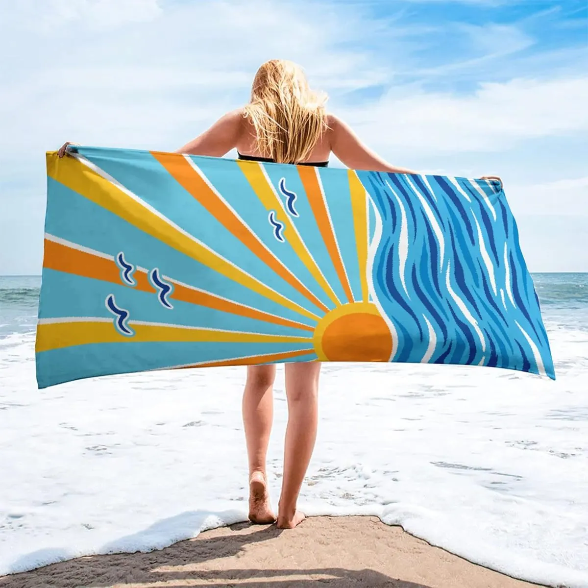 Fashion Casual Digital Printing Microfiber Quick-Drying Beach Towel