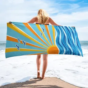 Fashion Casual Digital Printing Microfiber Quick-Drying Beach Towel