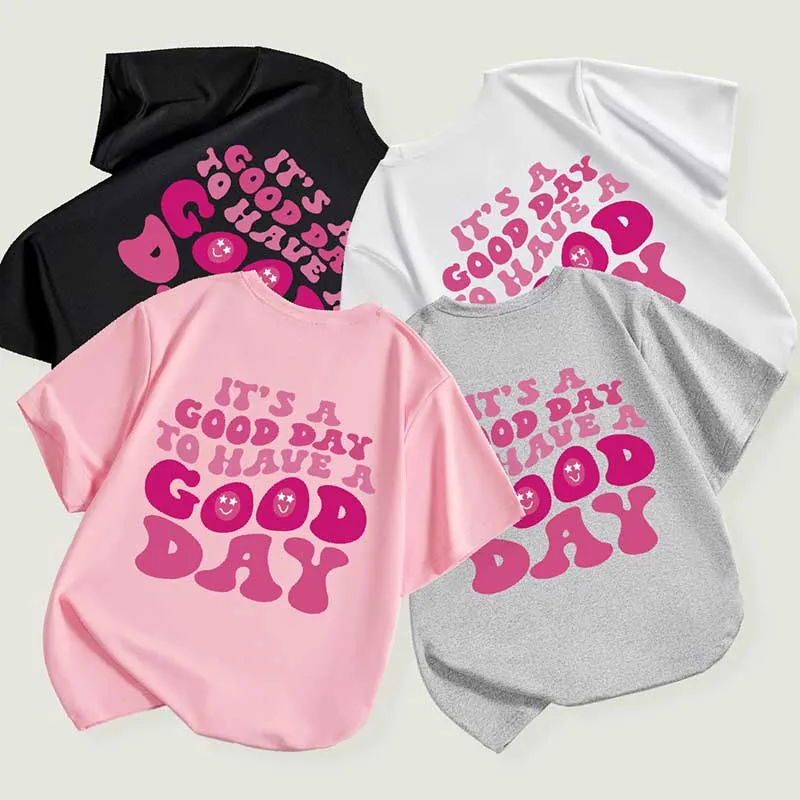 Kids Toddler Boys Girls Alphabet Print Short Sleeve T-Shirt