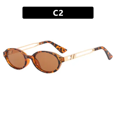 Women Fashion Oval Small Frame Sunglasses