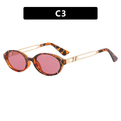 Women Fashion Oval Small Frame Sunglasses