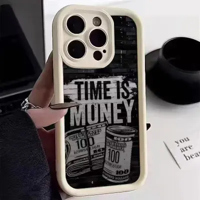 Fashion Simple Money Printed Silicone Hard Shell iPhone Case