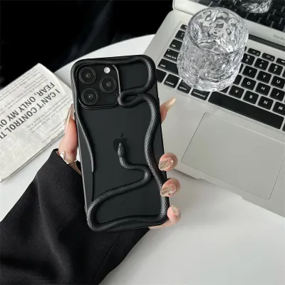 Fashion Electroplated Gloss Matte Hollow Snake TPU Iphone Case