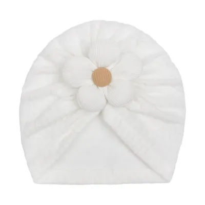 Newborn Cute Flower Turban Cap - Fashion Commuter Cloth Dome Hat
