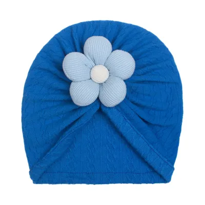 Newborn Cute Flower Turban Cap - Fashion Commuter Cloth Dome Hat