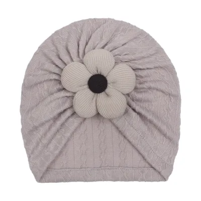 Newborn Cute Flower Turban Cap - Fashion Commuter Cloth Dome Hat
