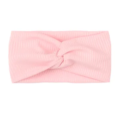 Newborn Cute Solid Color Bow Cloth Hair Band for Baby Kids Accessories