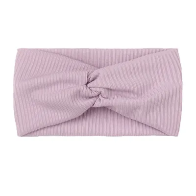 Newborn Cute Solid Color Bow Cloth Hair Band for Baby Kids Accessories