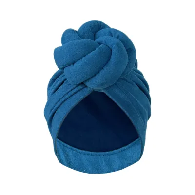 Fashion Casual Solid Color Twist Knot Hat