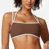 Tan White Bra 2346