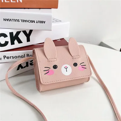 Kids Cute Cartoon Rabbit Crossbody PU Bag