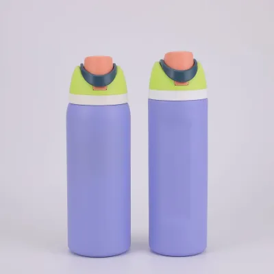 Fashion Large Capacity Stainless Steel Outdoor Sports Insulation Water Cup with Straw Bouncing Cup