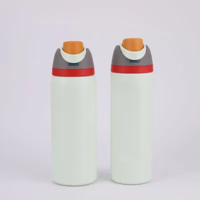 Fashion Large Capacity Stainless Steel Outdoor Sports Insulation Water Cup with Straw Bouncing Cup