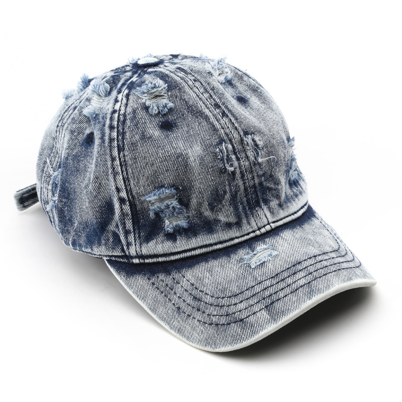 キャップ [CAVISH] WASHED DENIM EMB BALL CAP ( 2 COLOR) ⠀ WASHED DENIM EMB BALL CAP 🩷 - COLORS: BLUE, BLACK