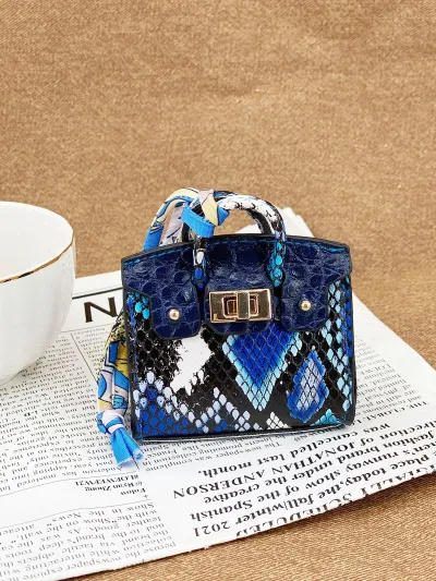 Women Creative Snake Pattern House Multifunctional Mini Wallet
