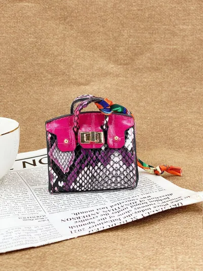 Women Creative Snake Pattern House Multifunctional Mini Wallet