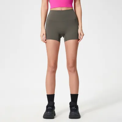 Women Casual Solid Color Stretch Yoga Slim Fit Shorts