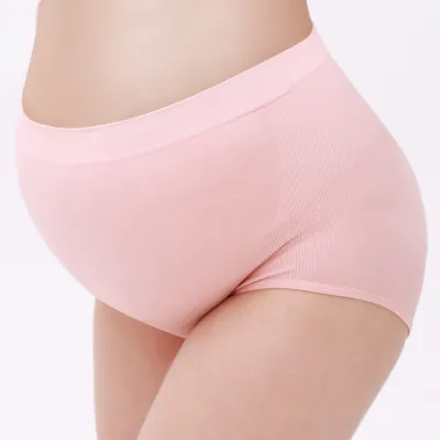 Pregnant Women Solid Color High Waist Hip-Lifting Underwear