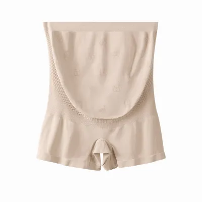Fashion Solid Color Pregnant Women Breathable Elastic High Waist Shorts