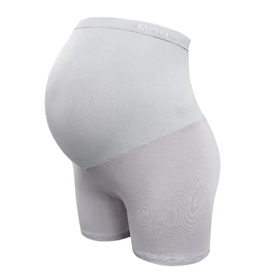 Fashion Solid Color Maternity Thin Breathable High Waist Shorts