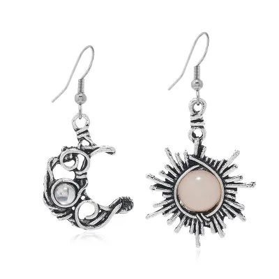 Women's Simple Retro Gothic Alloy Snake Cross Earrings