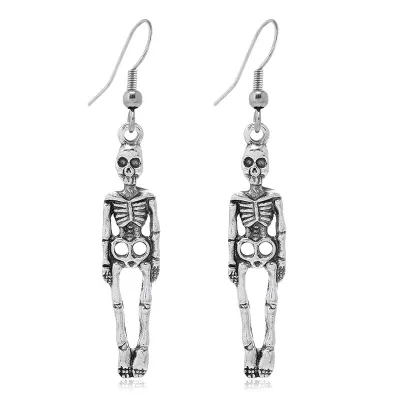 Women's Simple Retro Gothic Alloy Snake Cross Earrings