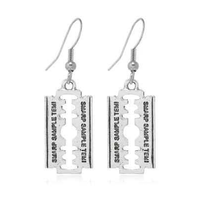 Women's Simple Retro Gothic Alloy Snake Cross Earrings