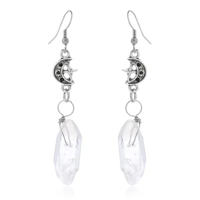 Women's Simple Retro Gothic Alloy Snake Cross Earrings