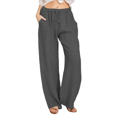 Women Casual Street Hipster Drawstring Loose Overalls Pants