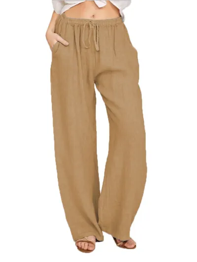 Women Casual Street Hipster Drawstring Loose Overalls Pants