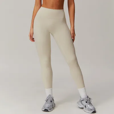 Women's Quick-Drying High Waist Yoga Pants - Casual Sports Bottoms in Solid Color