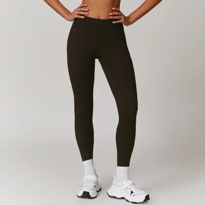 Women's Quick-Drying High Waist Yoga Pants - Casual Sports Bottoms in Solid Color