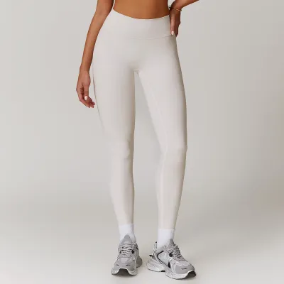 Women's Quick-Drying High Waist Yoga Pants - Casual Sports Bottoms in Solid Color