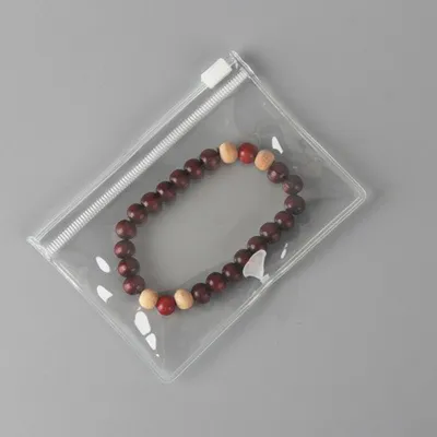 Transparent PVC Zipper Jewelry Storage Packaging Bag