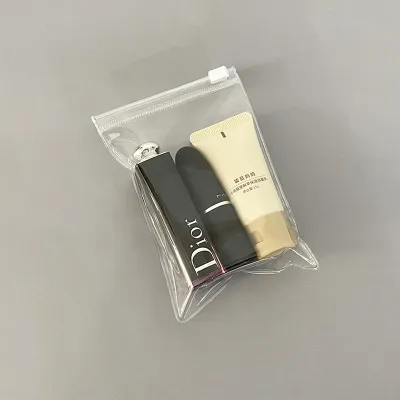 Transparent PVC Zipper Jewelry Storage Packaging Bag