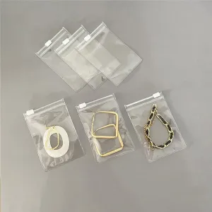 Transparent PVC Zipper Jewelry Storage Packaging Bag