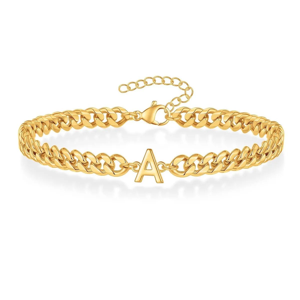 Men's Stainless Steel Alphabet Bracelet Simple Commuter