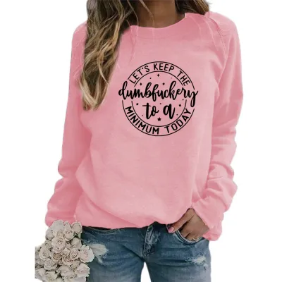 Women Casual Mom Printed Pullover Sweatshirt